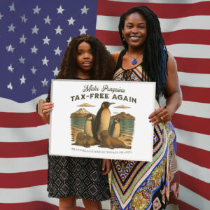 Make Penguins Tax-Free Again Funny Trump Tariffs Yard Sign