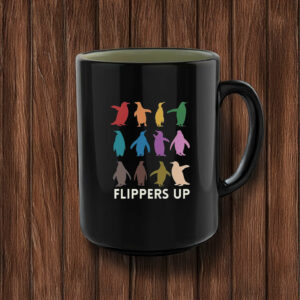 Penguins Against, Flippers Up Mug