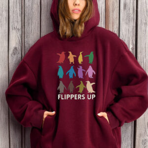 Penguins Against, Flippers Up T-Shirt