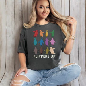 Penguins Against, Flippers Up T-Shirt