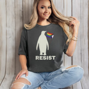 Penguins Protest Against Tariffs Pride T-Shirt