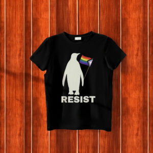 Penguins Protest Against Tariffs Pride T-Shirt