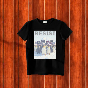 Penguins Resist FDT 8647 No Tariffs MAGA Morons Are Governing America Dark T-Shirt