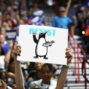 RESIST Penguin Yard Signs
