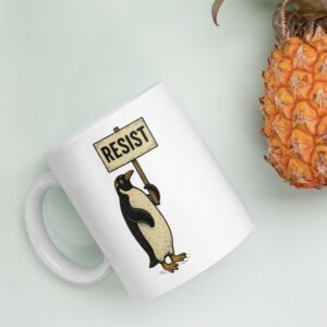 Rebel Gentoo Penguins RESIST Mug