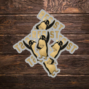 Resist Penguin Anti Trump Sticker, Car Magnet