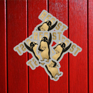 Resist Penguin Anti Trump Sticker, Car Magnet