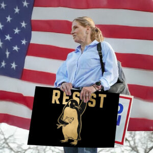 Resist Penguin Anti Trump Yard Sign