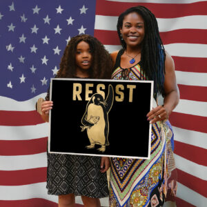 Resist Penguin Anti Trump Yard Sign