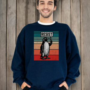 Resist Penguin, Penguins Flippers Up T-Shirt