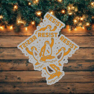 Resist Penguin Racerback, Funny Anti Trump 2025 Sticker, Car Magnet