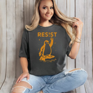 Resist Penguin Racerback, Funny Anti Trump 2025 T-Shirt
