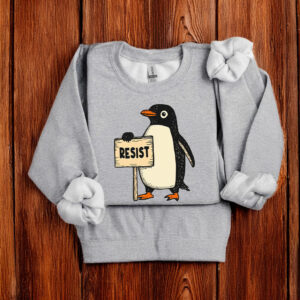 Resist Penguins Against Tariffs 2025 T-Shirt